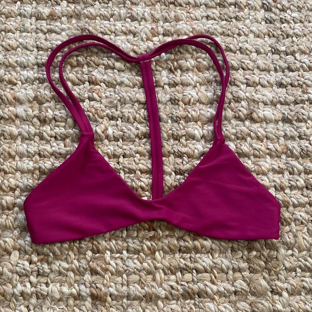 Kay & Elle Pink Bikini Racerback Top